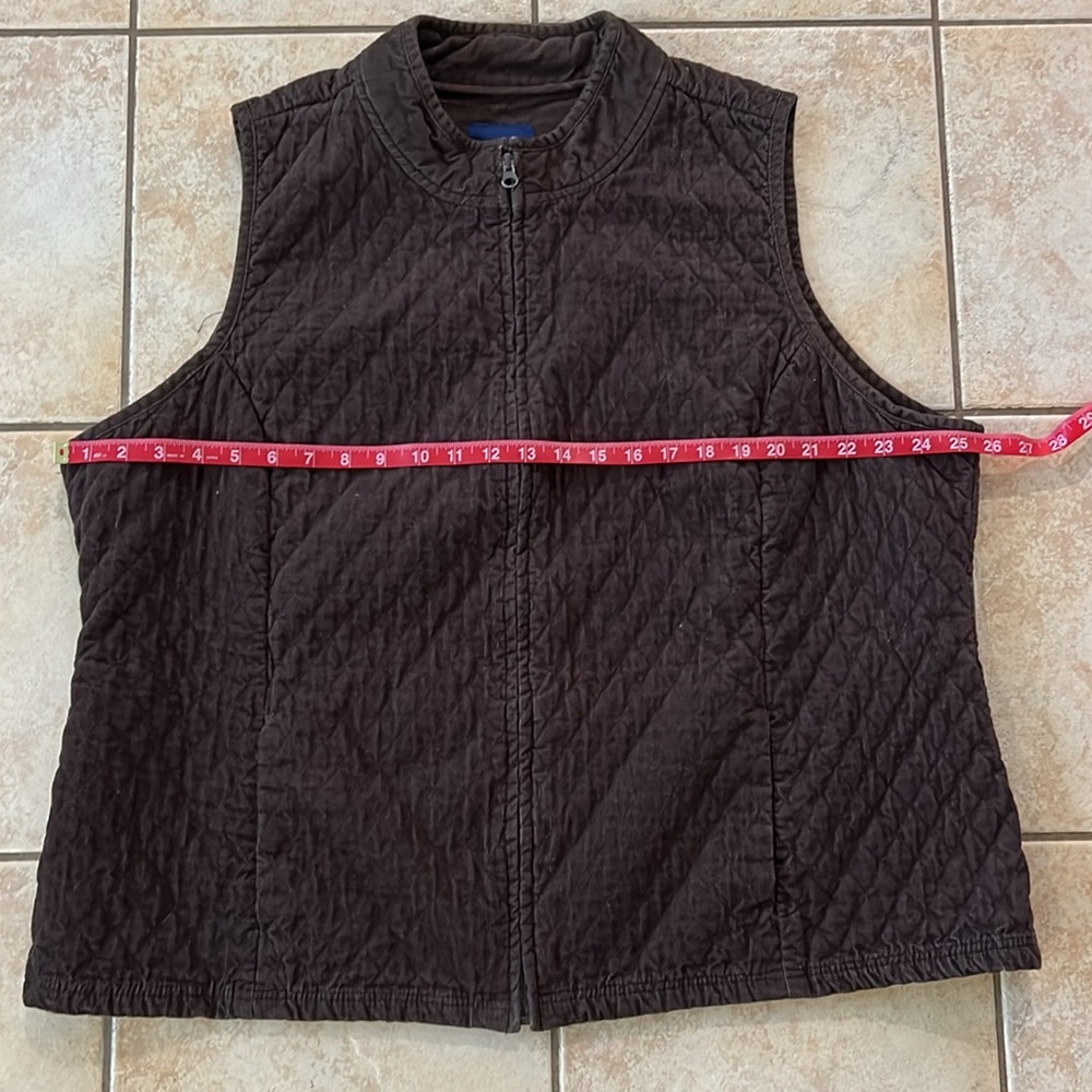 Basic Editions Chocolate Espresso Brown Full Zip … - image 6